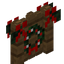 Spruce Fence Gate with Lit Wreath