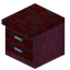 Stripped Crimson Double Drawer Counter