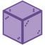 Purple Bordered Crystalix Glass
