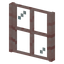Cherry Planks Four Pane Window