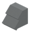 White Concrete Steep Base Roof