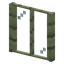 Rectangle Willow Planks Window
