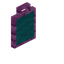 Cyan Pink Bioshroom Tall Seat Back