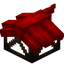 Red Longer Top Roof Block (Framed)