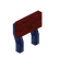 Red Blue Enchanted Raised Seat Back