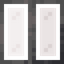 Vertical Stiped White Stained Glass Pane