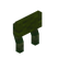 Green Florus Raised Seat Back