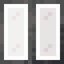 Vertical Stiped White Stained Glass Pane
