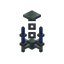Blue Silver Chandelier