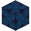 Shrunken Blue Glazed Terracotta