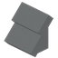 White Concrete Steep Top Roof