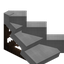 White Longer Flat Roof (Framed)