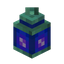 Blue Waxed Oxidized Copper Lantern