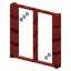 Rectangle Redwood Planks Window