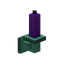 Waxed Oxidized Purple Copper Wall Candle