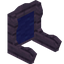 Blue Mauve Fancy Seat Back