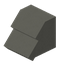 Light Gray Concrete Steep Base Roof