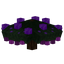 Purple Decorated Christmas Tree Base