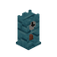 Blue Bioshroom Fancy Clock