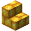 Raw Gold Brick Stairs