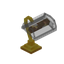 Light Gray Fancy Gold Lamp