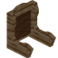 Brown Pine Fancy Seat Back