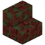 Mossy Red Rock Brick Stairs