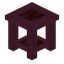 Stripped Crimson End Table