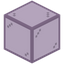 Lavender Bordered Crystalix Glass