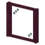 Stripped Crimson Pane Window