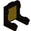 Yellow Blackwood Fancy Seat Back