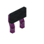 Gray Pink Bioshroom Raised Seat Back