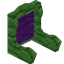 Purple Green Bioshroom Fancy Seat Back