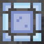 Ornate Light Blue Stained Glass Pane
