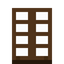 Dark Oak Shoji Whole Door