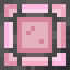Ornate Pink Stained Glass Pane