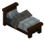 Dark Oak Fancy Bed