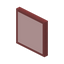 Clear Red Stained Glass Pane