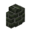 Cracked Verdant Brick Wall