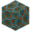 Hexagonical Orange Glazed Terracotta
