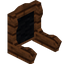 Black Zelkova Fancy Seat Back