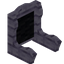 Black Otherplanks Fancy Seat Back