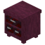 Stripped Crimson Triple Drawer
