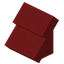 Red Concrete Steep Top Roof
