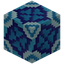 Shrunken Light Blue Glazed Terracotta