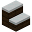 Dark Oak Snowy Stairs