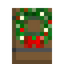 Spruce Door with Lit Wreath
