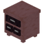 Stripped Cherry Triple Drawer