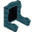 Black Blue Bioshroom Fancy Seat Back