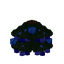 Blue Decorated Christmas Tree Middle